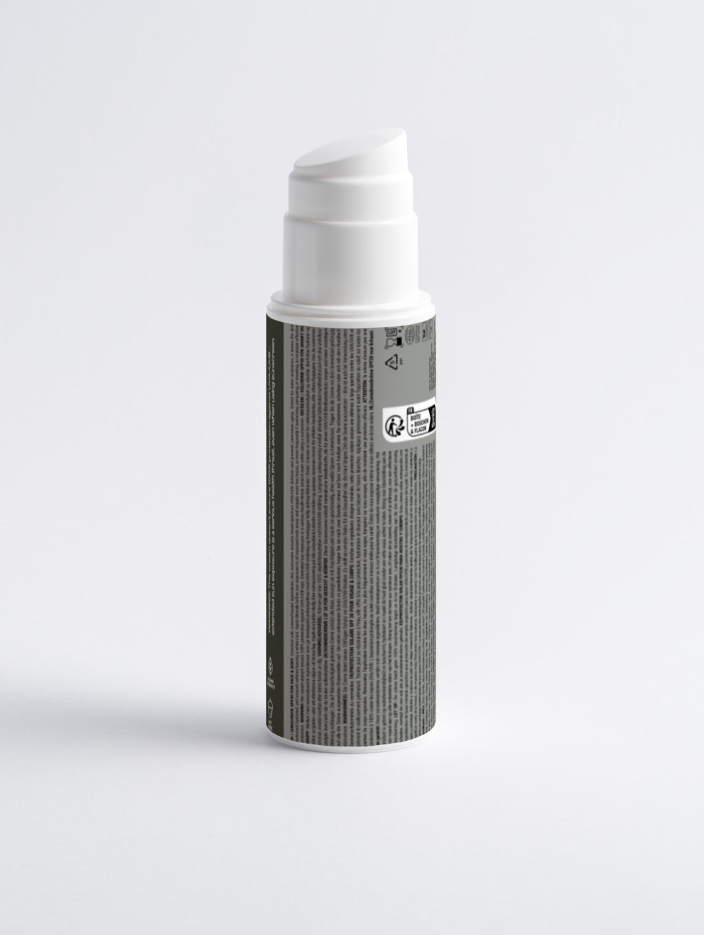 Back view of the zinc oxide mineral sunscreen for face and body by Greens for People.