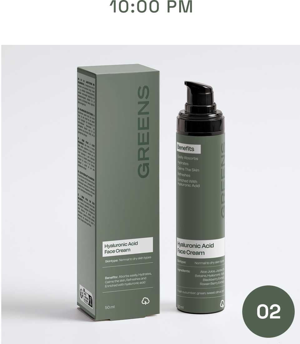 Greens for People Hyaluronic Acid Gel for men, the deep hydration step in the daily skincare routine.